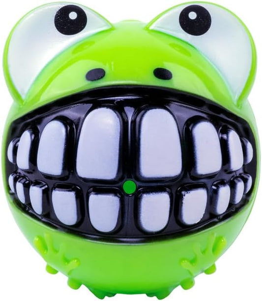 KONG Grinz Frog Dog Toy – Medium Green