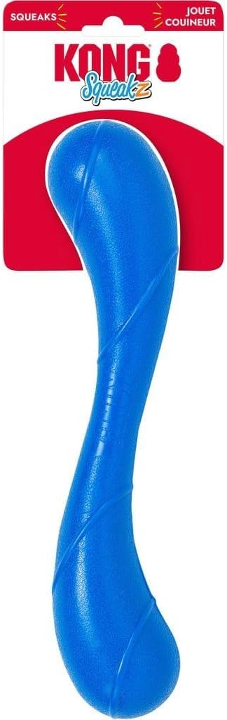 KONG Squeakz Stick Dog Toy – Medium Blue