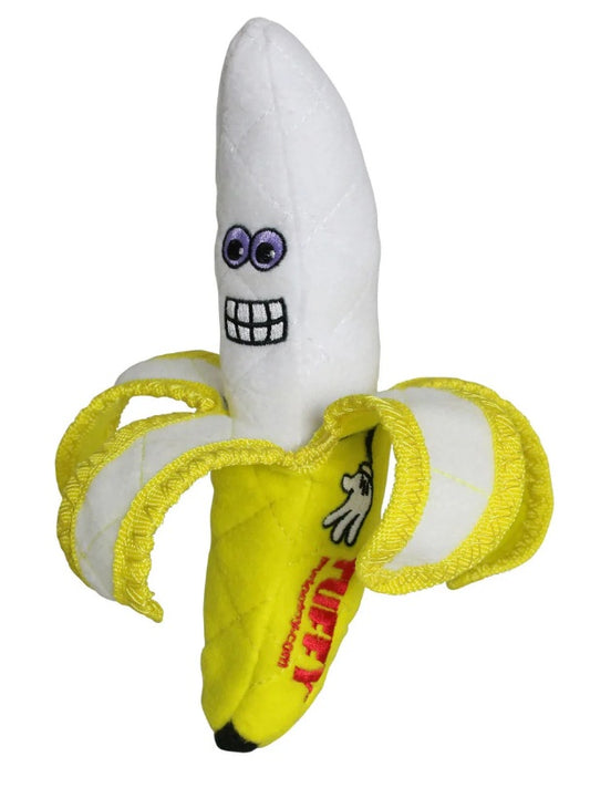Tuffy Funny Food Banana Dog Toy Yellow Tuffy Funny Food Banana Dog Toy Yellow