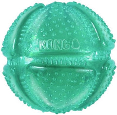 KONG Dental Squeezz Ball Dog Chew – Medium Teal