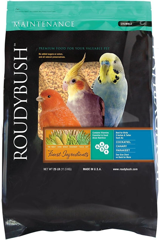 Roudybush Daily Maintenance Bird Food Crumbles – 25 lb