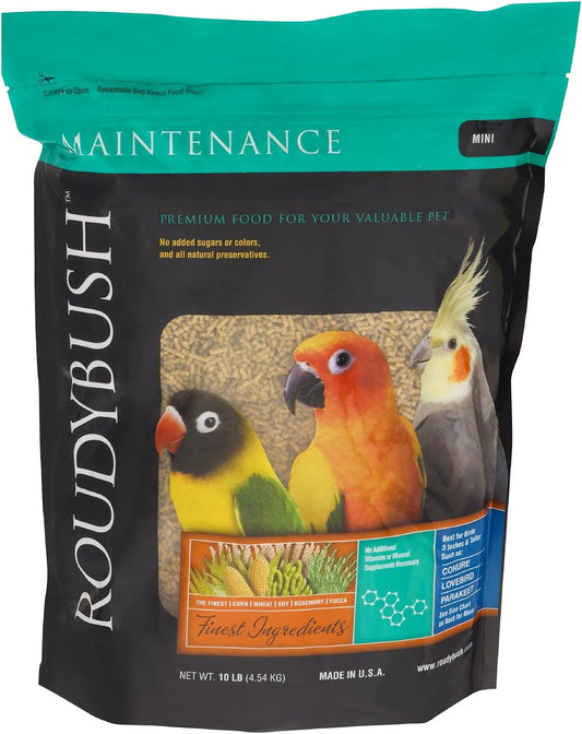 Roudybush Daily Maintenance Bird Food Mini Pellets – 10 lb
