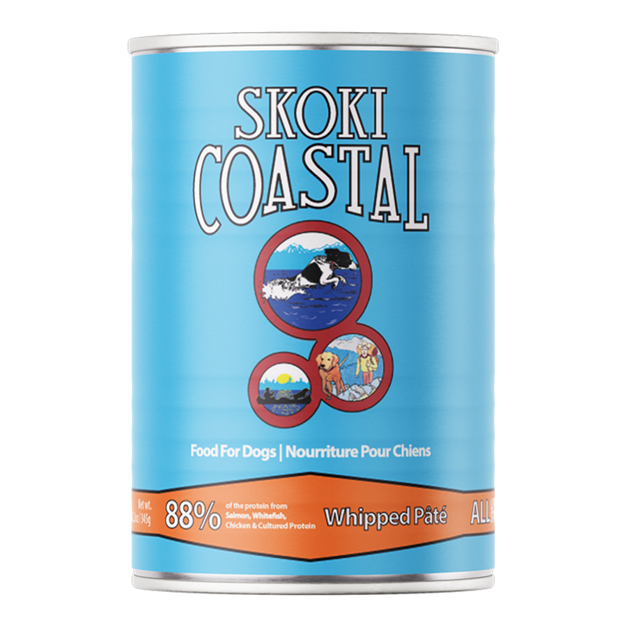 FirstMate Skoki Coastal Wet Dog Food (Pâté) – 12.2oz Cans (Case of 12)