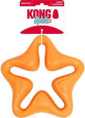 KONG Squeakz Star Dog Toy – Large Orange
