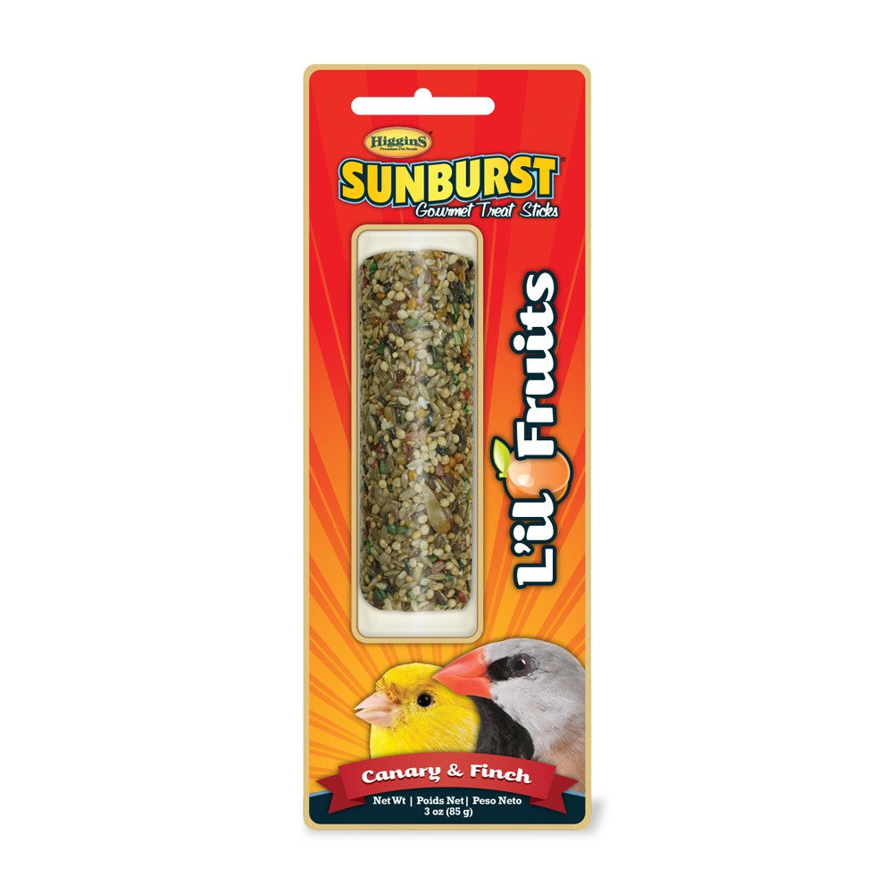 Higgins Sunburst Treat Sticks Orchard Fruit & Dandelion Canary / Finch 2.1 oz