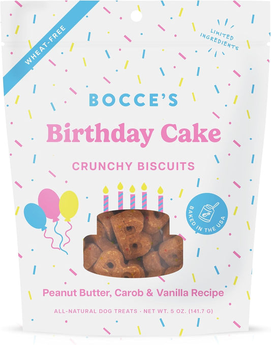 Bocce's Bakery Birthday Cake Treats – 5 oz