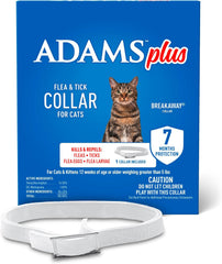 ADAMS Plus Flea & Tick Collar for Cats – 1 Count