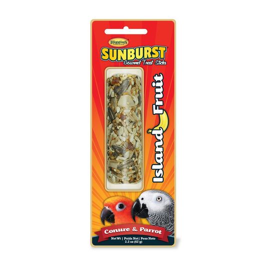 Higgins Sunburst Treat Sticks Banana & Coconut for Parrots – 4.9 oz