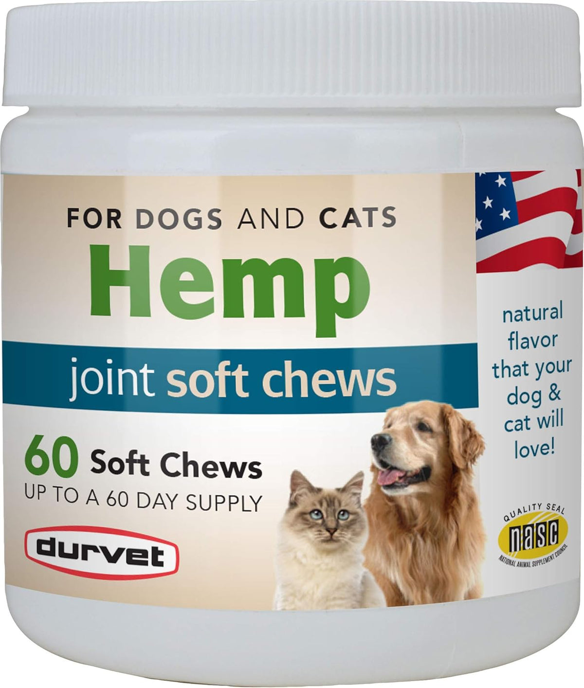 Durvet® Hemp Joint Soft Chews – Natural Joint Support for Dogs & Cats