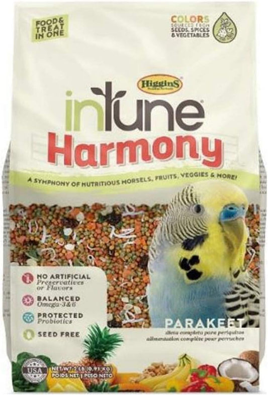 Higgins inTune Harmony Parakeet Bird Food – 2 lb