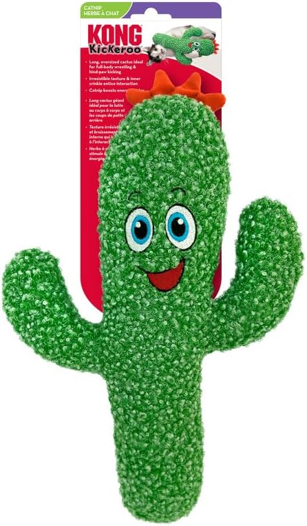 KONG Kickeroo Cactus Cat Toy – One Size