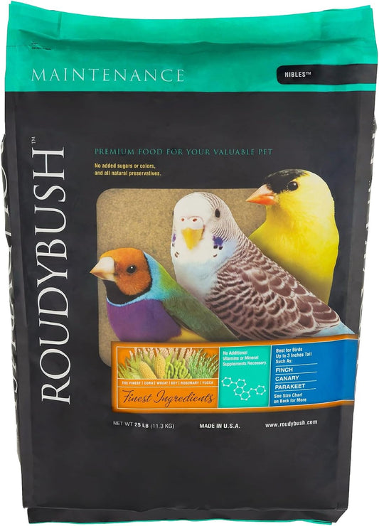 Roudybush Daily Maintenance Bird Food Nibbles – 25 lb