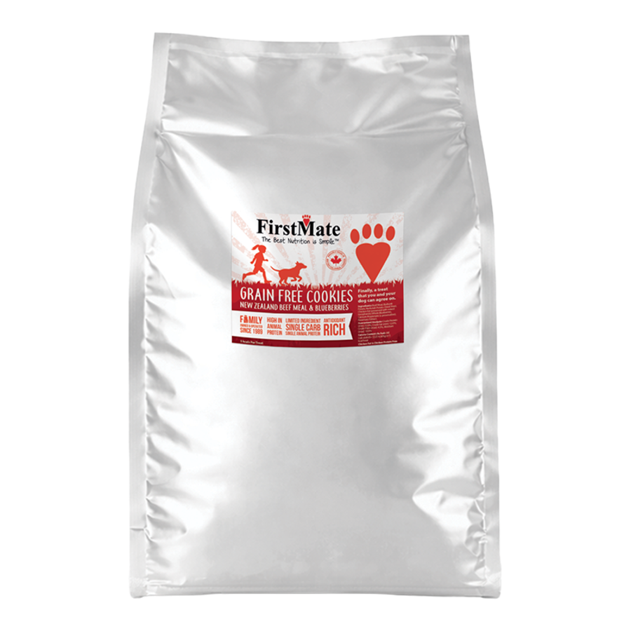 FirstMate Grain-Free Beef & Blueberry Dog Treats – Biscuit Style