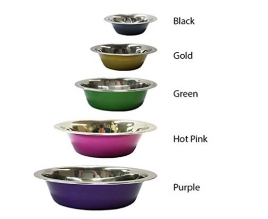 Valhoma® Stainless Steel Colored Bowl | 96 oz | 1 each