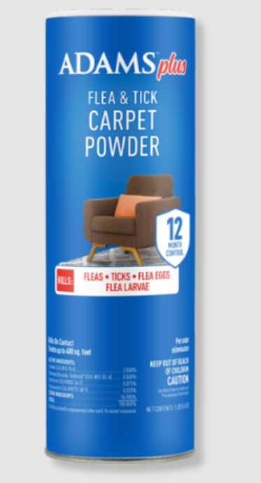 ADAMS Carpet Powder with Linalool and Nylar – 16 oz