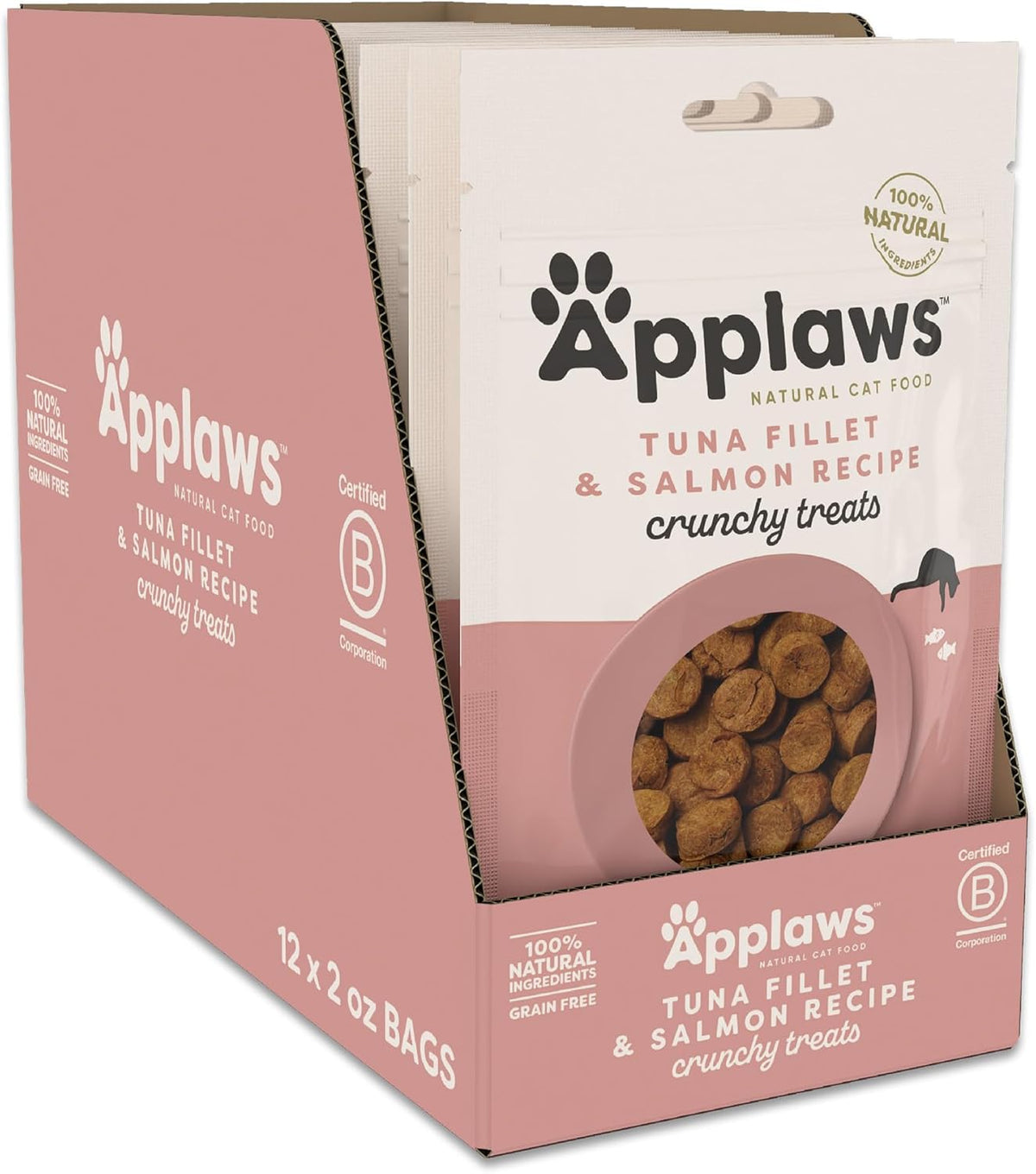 Applaws Natural Crunchy Tuna Fillet & Salmon Cat Treats 12 / 2 oz