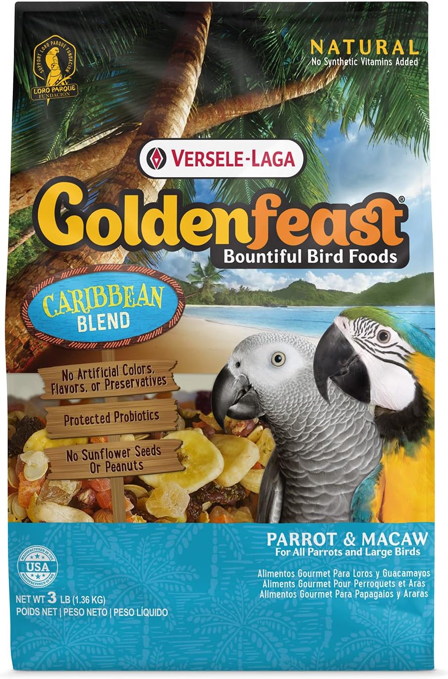 Goldenfeast VL Caribbean Blend Bird Food – 3 lb