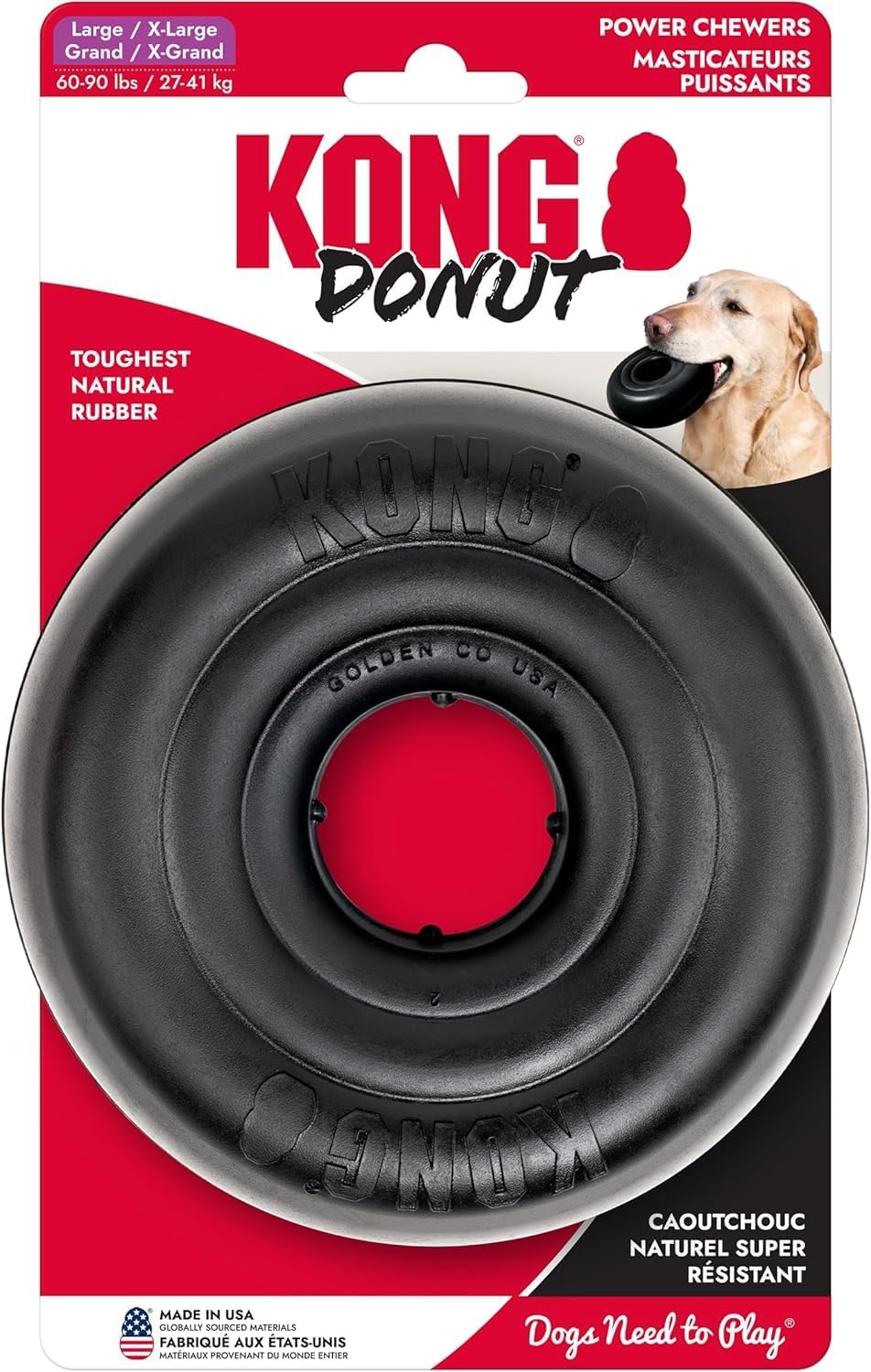 KONG Extreme Donut Dog Toy – Large/X-Large