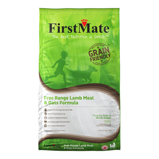 FirstMate Grain Friendly Free-Range Lamb Meal & Oats Dog Food – Kibble