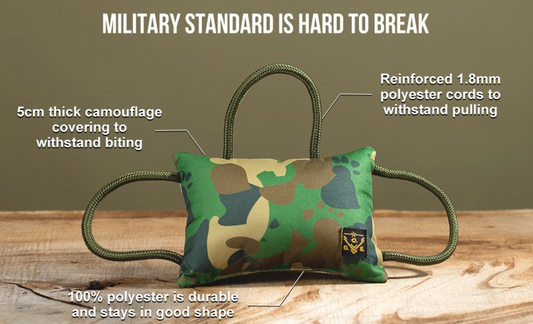 Operation Good Boy Tri-Handled Bite Pillow Tug Dog Toy