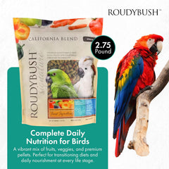 Roudybush California Blend Bird Food Medium Pellets – 2.75 lb