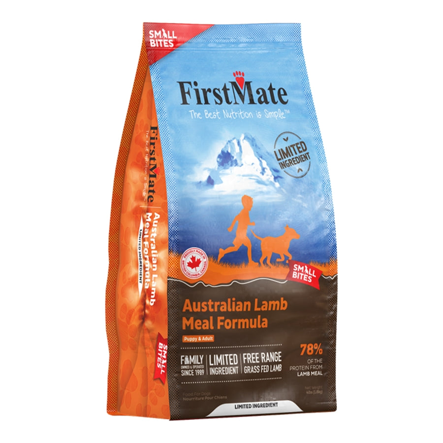 FirstMate Limited Ingredient Grain-Free Australian Lamb Small Bites Dog Food – Kibble
