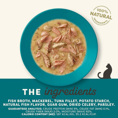 Applaws Natural Ocean Fish in Gravy Wet Cat Food – 10 Pack (2.12 oz Pouches)