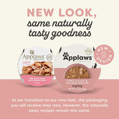 Applaws Natural Tuna Fillet & salmon in Gravy Wet Cat Food – 10 Pack (2.12 oz Pouches)