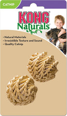 KONG Natural Straw Ball Catnip Toy – One Size 2 Pack