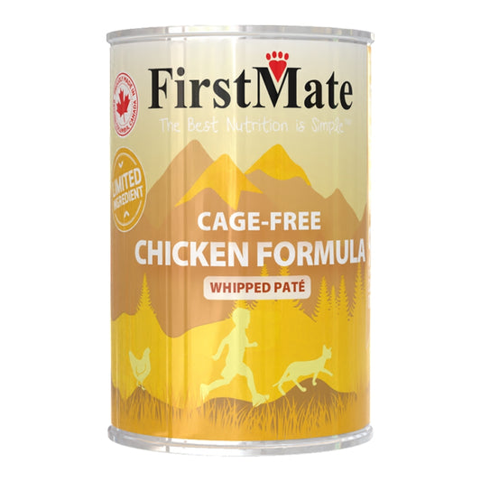 FirstMate Grain-Free Cage-Free Chicken Wet Cat Food (Pâté) – 12.2 oz Can