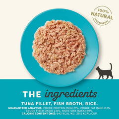 Applaws Natural Tuna Fillet in Broth Wet Cat Food – 10 Pack (2.12 oz Pouches)