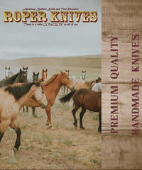 American Buffalo® Tobacco Jigged Brown Trapper Knife