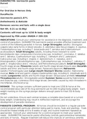 Durvet® DuraMectin™ Paste – Broad-Spectrum Dewormer for Horses