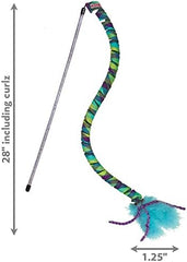 KONG Curlz Teaser Cat Toy – One Size Blue