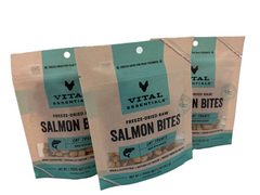 Vital Essentials Freeze Dried Raw Salmon Treats, for Cats, 1.1 oz, Multi-Pack