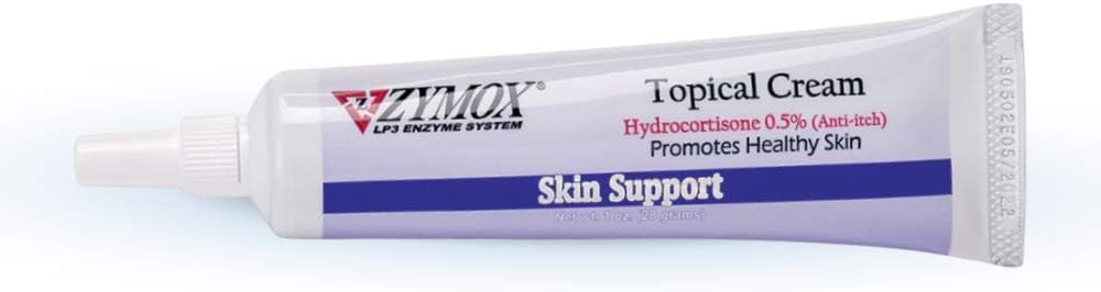 Zymox Topical Cream with 0.5% Hydrocortisone for Dogs and Cats, 1oz