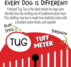 Jolly Pets® Flatheads Tug Dog Toy – Hippo