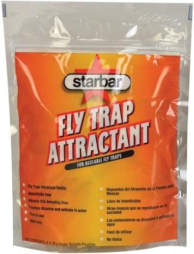 Starbar Fly Trap Attractant Refill For Reusable Fly Traps, 8-30g
