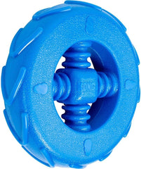 KONG Squeakz Wheel Dog Toy – Medium Blue