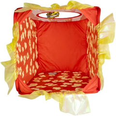 KONG Play Spaces Pawpcorn Cat Toy – Interactive Foldable Cat Hideout & Play Den