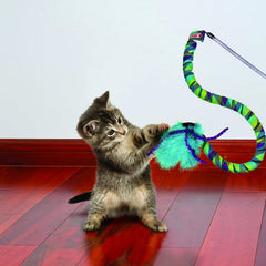 KONG Curlz Teaser Cat Toy – One Size Blue