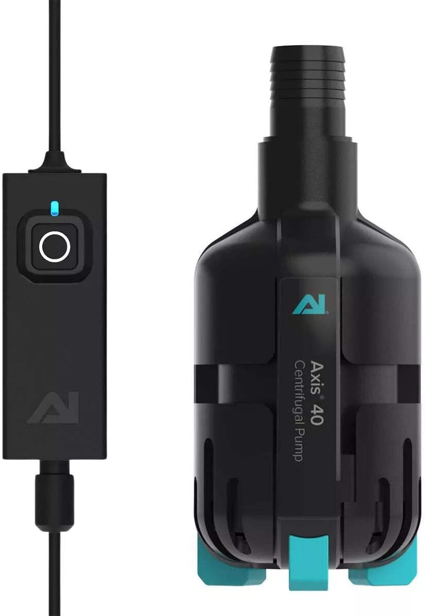 Aqua Illumination AI Axis Centrifugal Smart Controllable Aquarium Pump - 400 GPH, Ultra Quiet Energy Efficient (Axis 40)