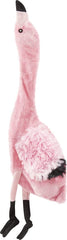 Skinneeez Flamingo - Stuffing-Free Dog Toy with Two Squeakers, Durable Tug Toy for Moderate Chewers, Ideal for Medium and Large Dogs & Puppies