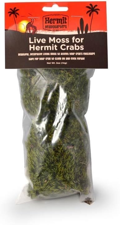 Fluker's Live Moss for Hermit Crabs, 0.5 Oz