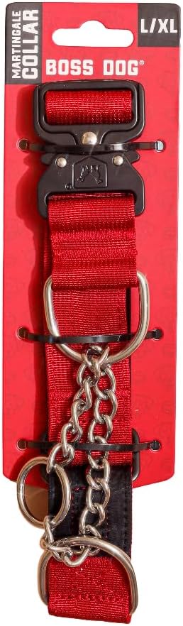 Boss Dog Martingale Collar, Red