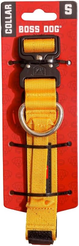 Boss Dog Tactical Adjustable Collar, Yellow