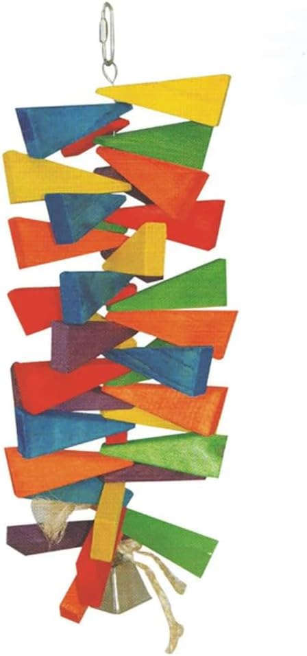 A&E Cage Company Wooden Wedges w/Bell Large, 17.72" x 7.09" x 7.09" Wood