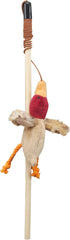 Skinneeez Stuffing-Free Forest Friends Cat Teaser Wand Toy with Catnip – Interactive Play for Cats and Breeds, Assorted Characters, 12-Inch