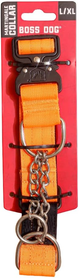 Boss Dog Martingale Collar, Hunter Orange