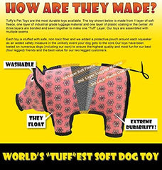 TUFFY - World's Tuffest Soft Dog Toy - Desert Scorpion - Squeakers - Multiple Layers. Made Durable, Strong & Tough. Interactive Play (Tug, Toss & Fetch). Machine Washable & Floats (Regular)